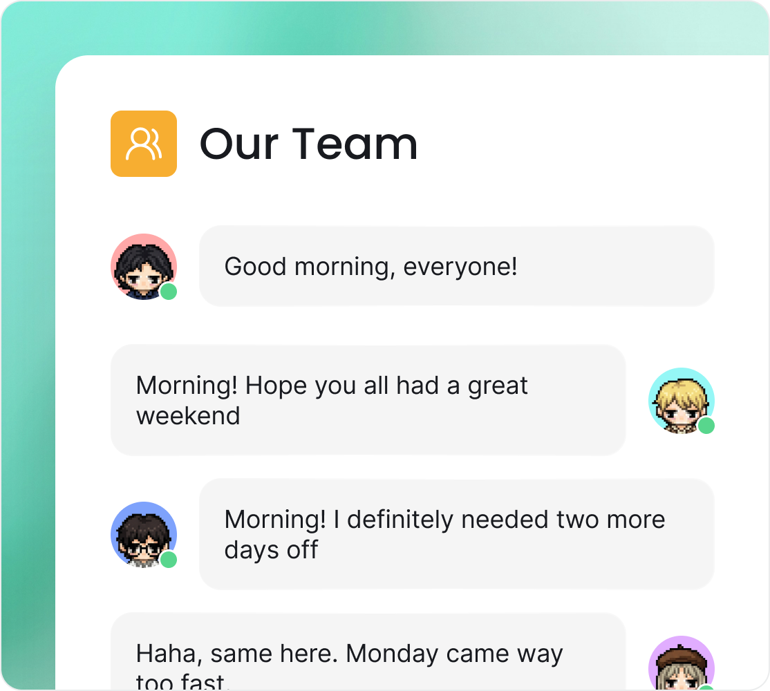 Group chat preview